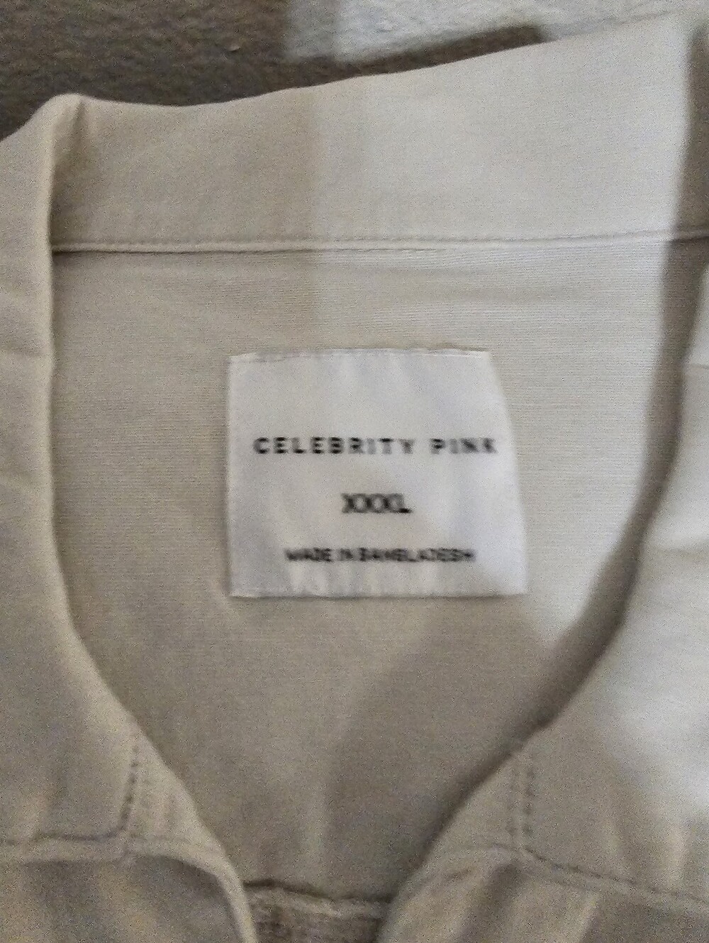 Celebrity Pink Short-Sleeve White Button-Front Jumpsuit - Picture 6 of 10